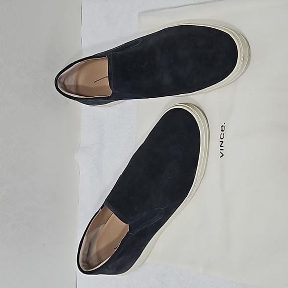 Vince Warwick Suede Sneakers Size 10 - Picture 7 of 12